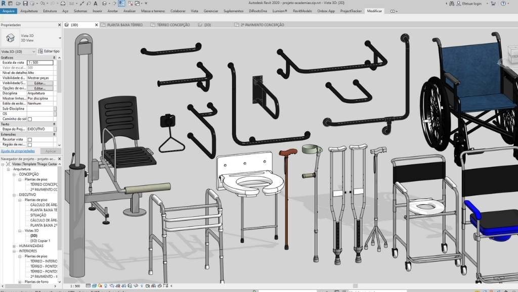 Plugin De Fam Lias Revit Models Milhares De Fam Lias Param Tricas De